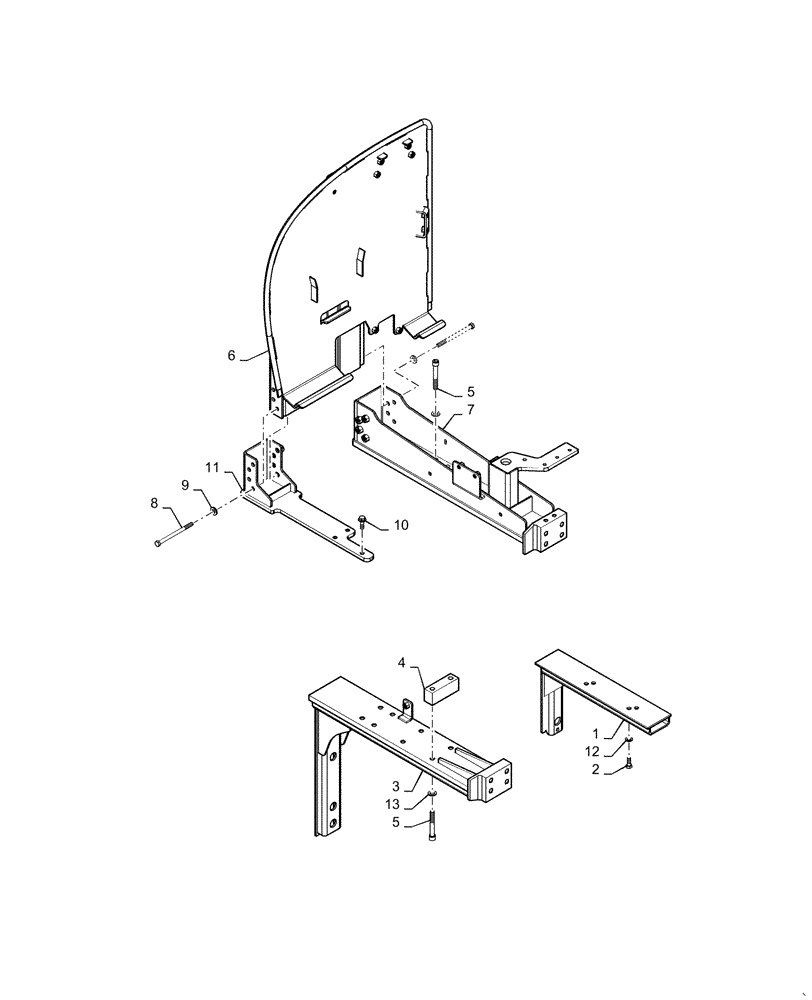 Схема запчастей Case IH MAGNUM 240 - (90.150.AJ[02]) - FRONT ISOLATOR MOUNTS - CVT (90) - PLATFORM, CAB, BODYWORK AND DECALS