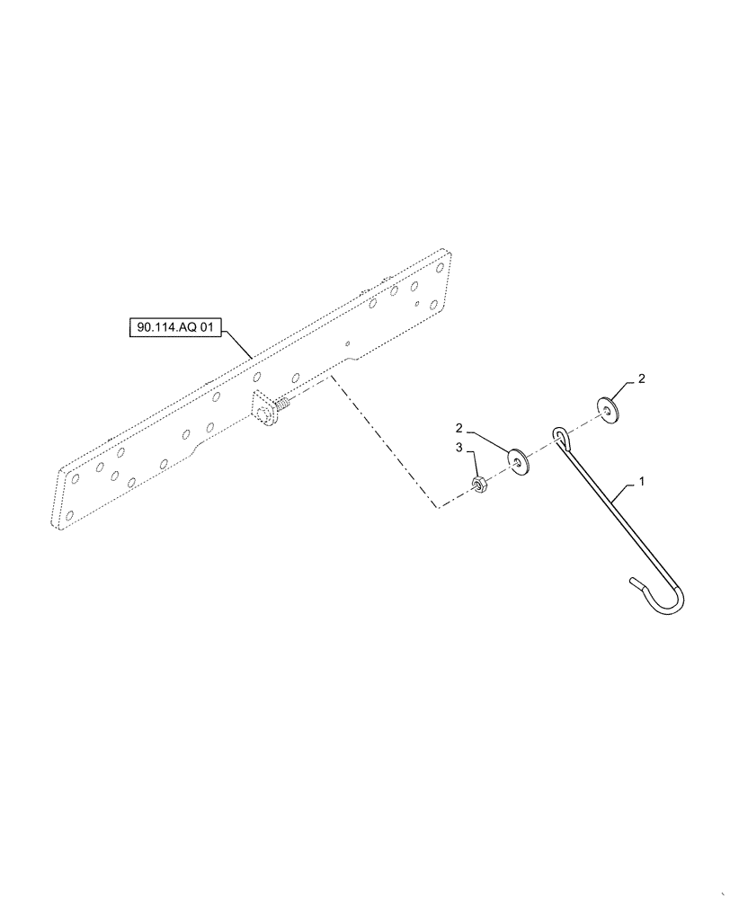 Схема запчастей Case IH FARMALL 30C - (37.120.00[02]) - LINK HOOK, FARMALL 30C, 35C (37) - HITCHES, DRAWBARS & IMPLEMENT COUPLINGS