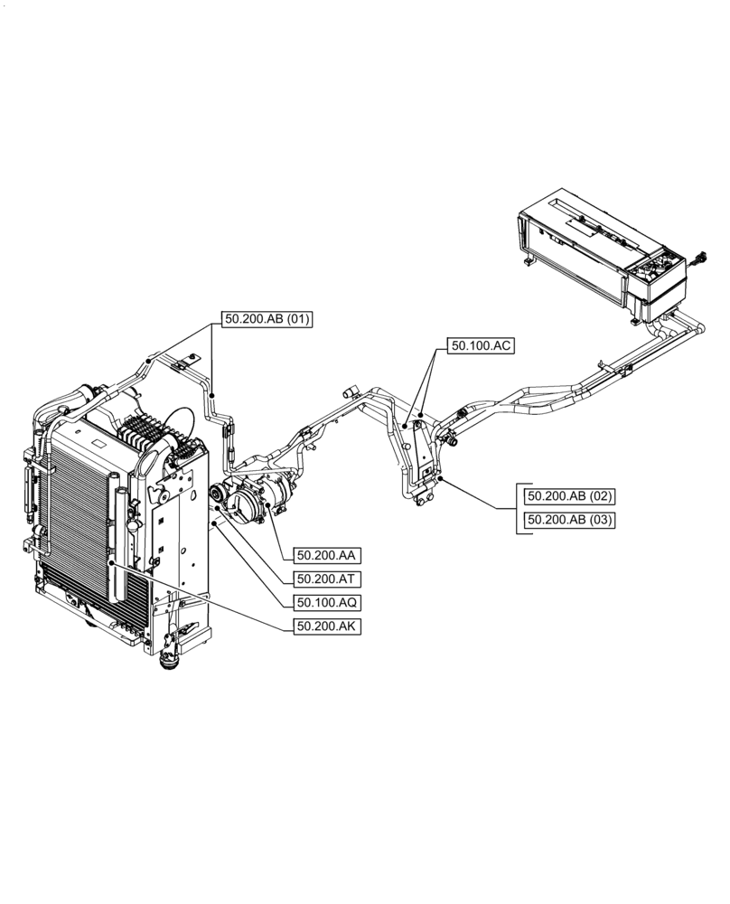 Схема запчастей Case IH PUMA 150 - (50.000.00[01]) - SECTION INDEX - CAB CLIMATE CONTROL (50) - CAB CLIMATE CONTROL