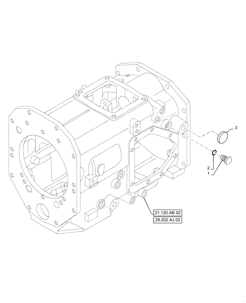 Схема запчастей Case IH FARMALL 50C - (31.101.AB[03]) - SHIFTING UNIT, PTO, FARMALL 40C, 50C (31) - IMPLEMENT POWER TAKE OFF