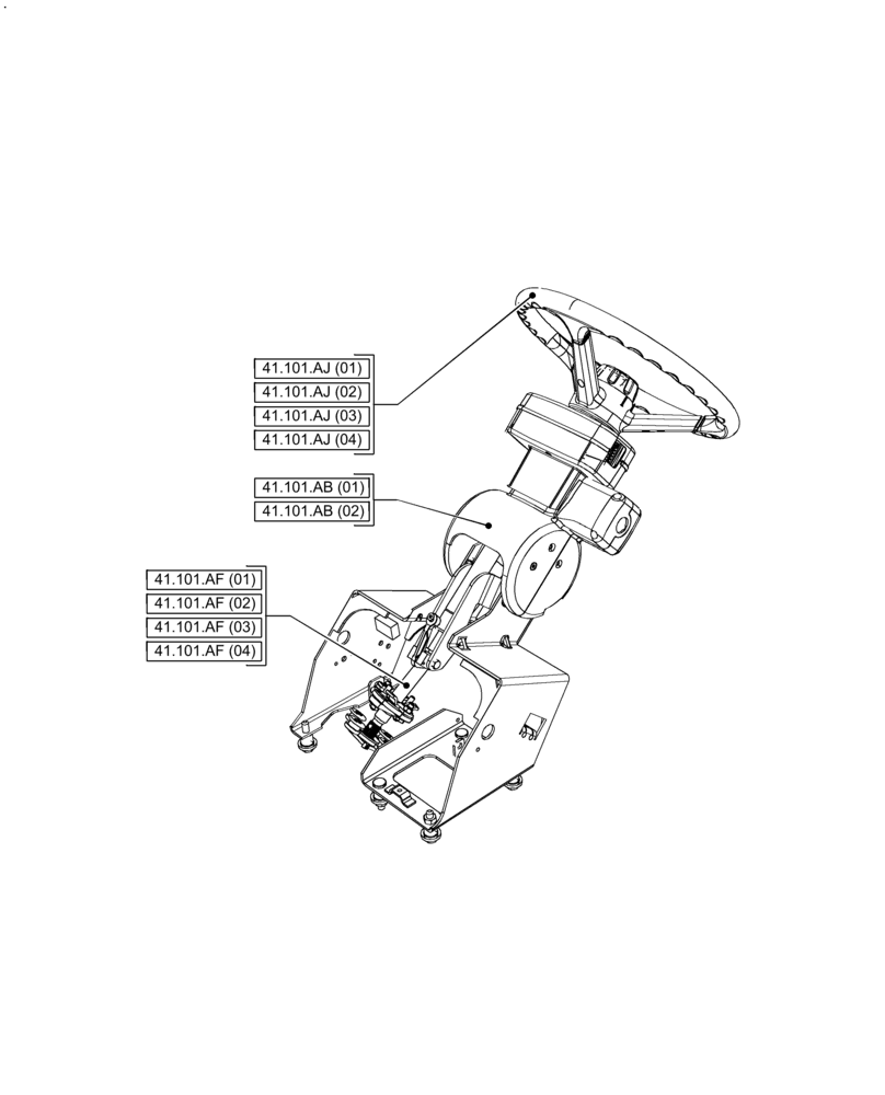 Схема запчастей Case IH PUMA 150 - (41.000.00[01]) - SECTION INDEX - STEERING (41) - STEERING