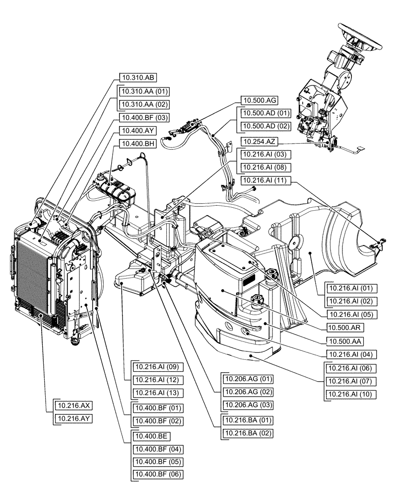 Схема запчастей Case IH PUMA 150 - (10.000.00[02]) - SECTION INDEX - ENGINE (10) - ENGINE
