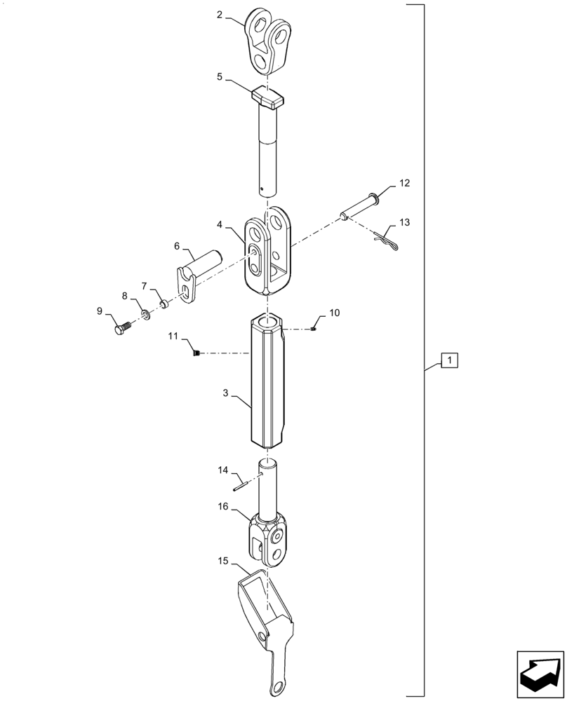 Схема запчастей Case IH STEIGER 400 - (37.120.AX[04]) - LINK - ASSY - LIFT - RH & LH , BSN ZDF138000 (37) - HITCHES, DRAWBARS & IMPLEMENT COUPLINGS