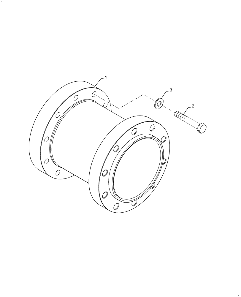 Схема запчастей Case IH MAGNUM 180 - (44.520.AA[04]) - VAR- 420876 - SPACER, WHEEL, REAR, 15" (381 MM) (44) - WHEELS