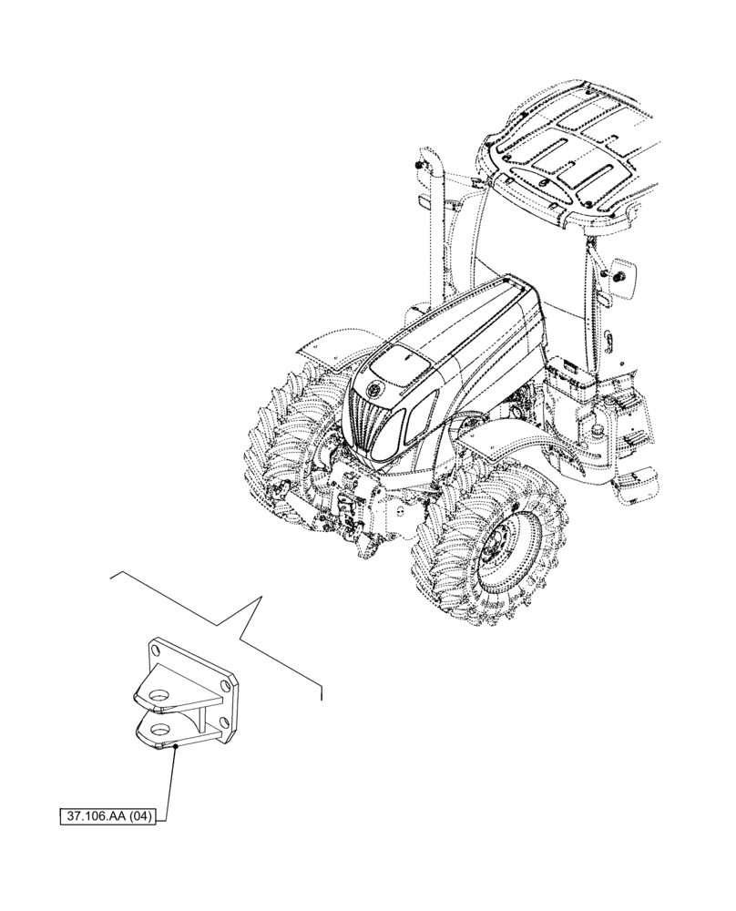 Схема запчастей Case IH PUMA 150 - (00.000.37[04]) - PICTORIAL INDEX - HITCHES, DRAWBARS AND IMPLEMENT COUPLINGS (00) - GENERAL & PICTORIAL INDEX