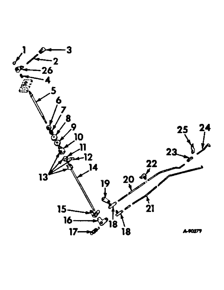 Схема запчастей Case IH 856 - (H-04) - CONTROLS, ENGINE SPEED CONTROLS Controls