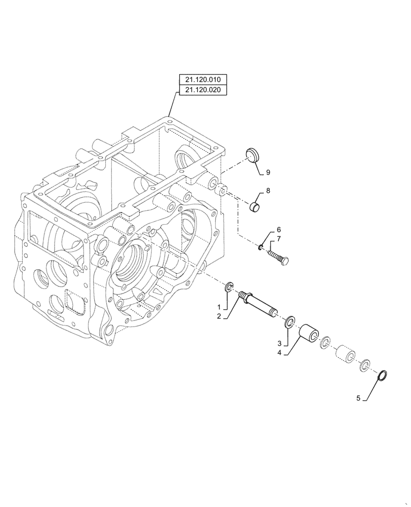 Схема запчастей Case IH FARMALL 40C - (31.101.010) - LEVER & FORK, PTO (31) - IMPLEMENT POWER TAKE OFF