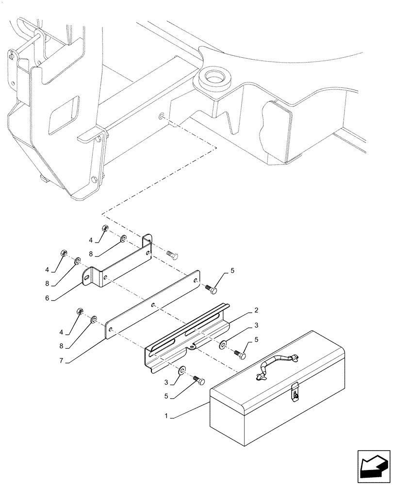 Схема запчастей Case IH PATRIOT 3240 - (88.100.AH[02]) - TOOL BOX (88) - ACCESSORIES