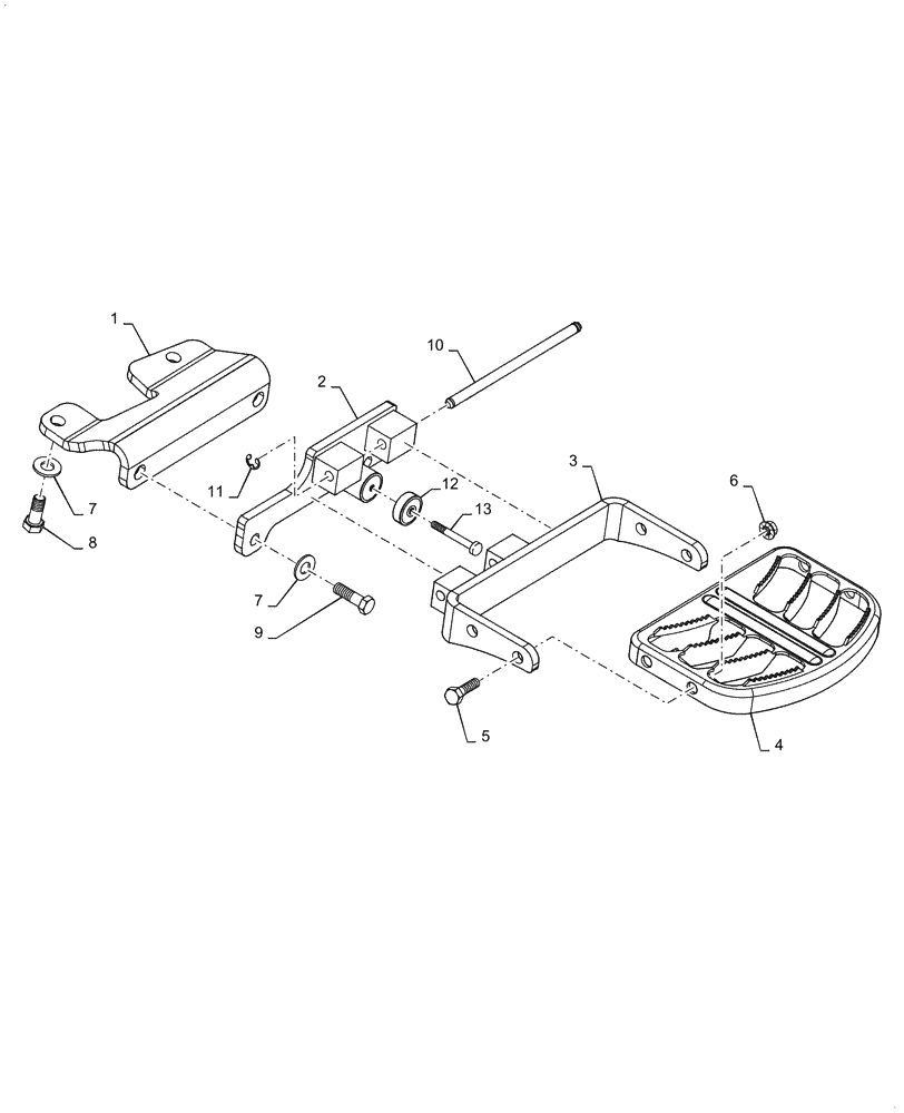 Схема запчастей Case IH MAGNUM 340 - (90.118.AP) - STEP, FRONT WINDOW (90) - PLATFORM, CAB, BODYWORK AND DECALS