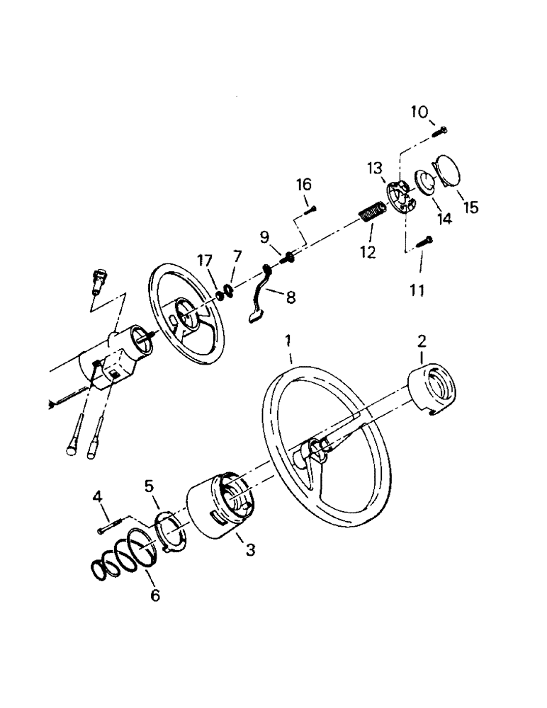 Схема запчастей Case IH PTA270 - (01-11A) - STEERING WHEEL & ATTACHING PART - LATER STYLE (10) - CAB