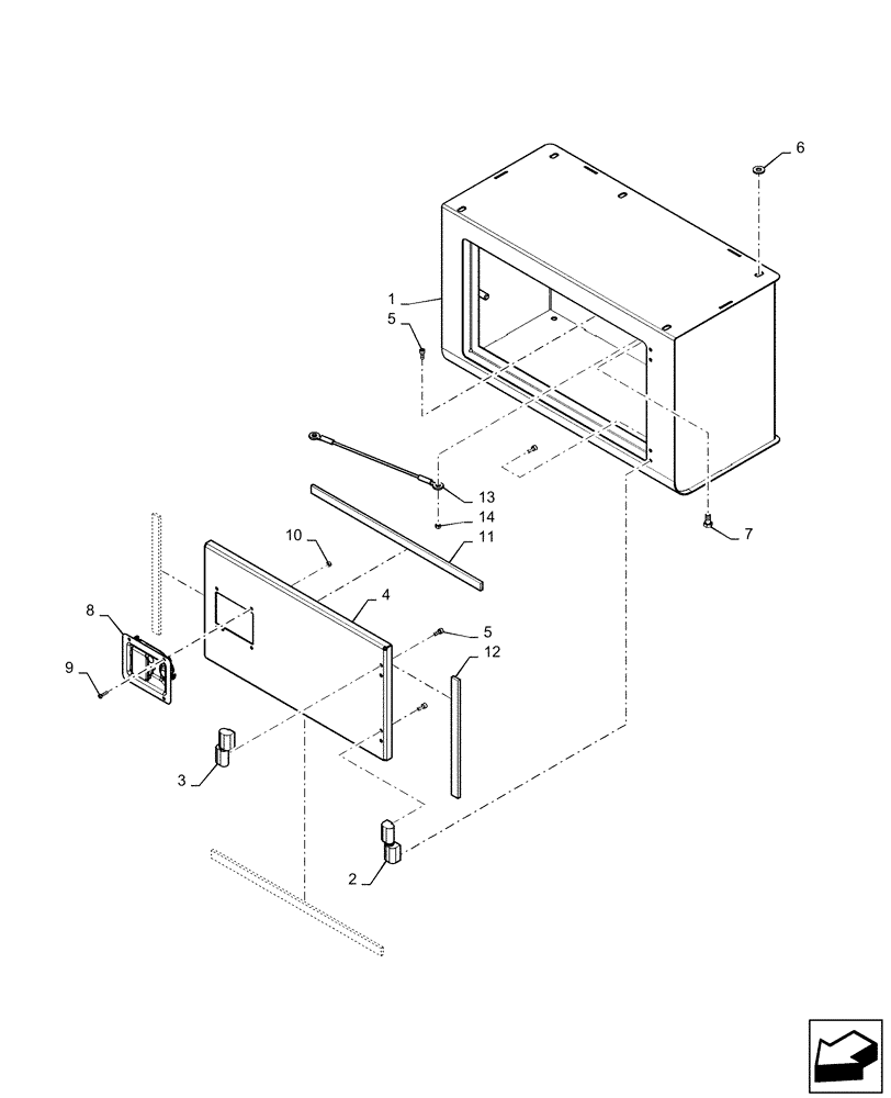 Схема запчастей Case IH PATRIOT 3240 - (88.100.AH[01]) - TOOL BOX (88) - ACCESSORIES