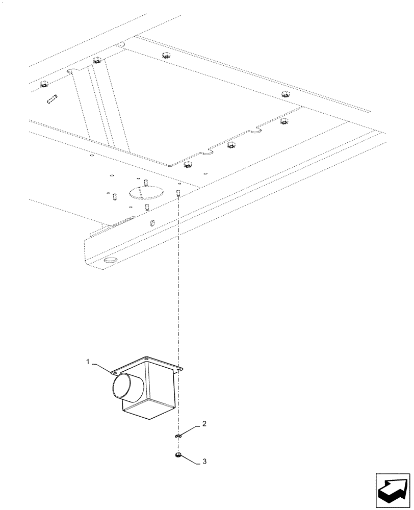 Схема запчастей Case IH PATRIOT 3240 - (50.300.AC[01]) - AIR INLET ASSY BOX (50) - CAB CLIMATE CONTROL