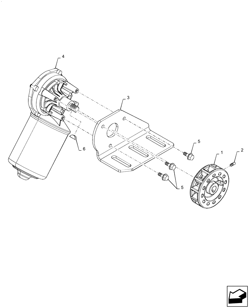 Схема запчастей Case IH RB455 - (55.433.AE[01]) - NET WRAP ACTUATOR (55) - ELECTRICAL SYSTEMS