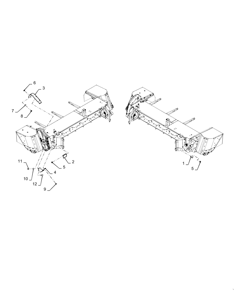 Схема запчастей Case IH DC163 - (58.130.AD[04]) - SHIELD, GROUP, FLAIL (58) - ATTACHMENTS/HEADERS