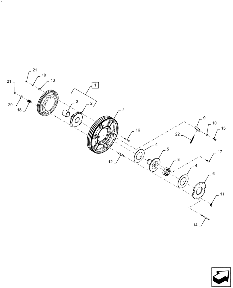 Схема запчастей Case IH AF4088 - (60.150.AY[02]) - CLUTCH, FEEDER, CONVEYOR, STANDARD (60) - PRODUCT FEEDING