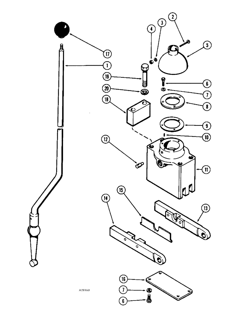 Схема запчастей Case IH 1470 - (078) - CONTROL ASSEMBLY (06) - POWER TRAIN