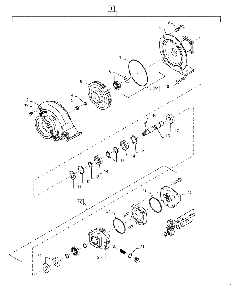 Схема запчастей Case IH PATRIOT 3340 - (78.111.AA[02]) - PRODUCT PUMP AND DRIVE (78) - SPRAYING