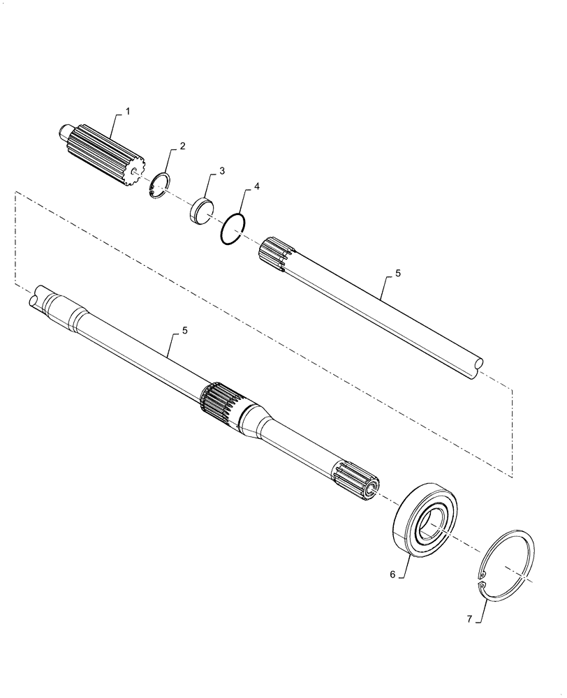 Схема запчастей Case IH MAGNUM 200 - (21.507.AG[03]) - VAR- 429326, 729571 - INPUT SHAFT, PTO - POWERSHIFT (21) - TRANSMISSION