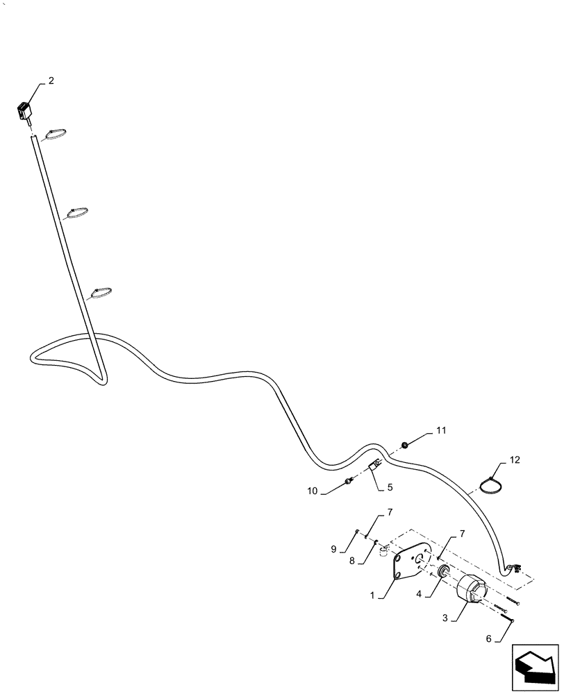 Схема запчастей Case IH AF4088 - (55.130.AR) - HARNESS, ELECTRICAL, TRAILER HITCH (55) - ELECTRICAL SYSTEMS
