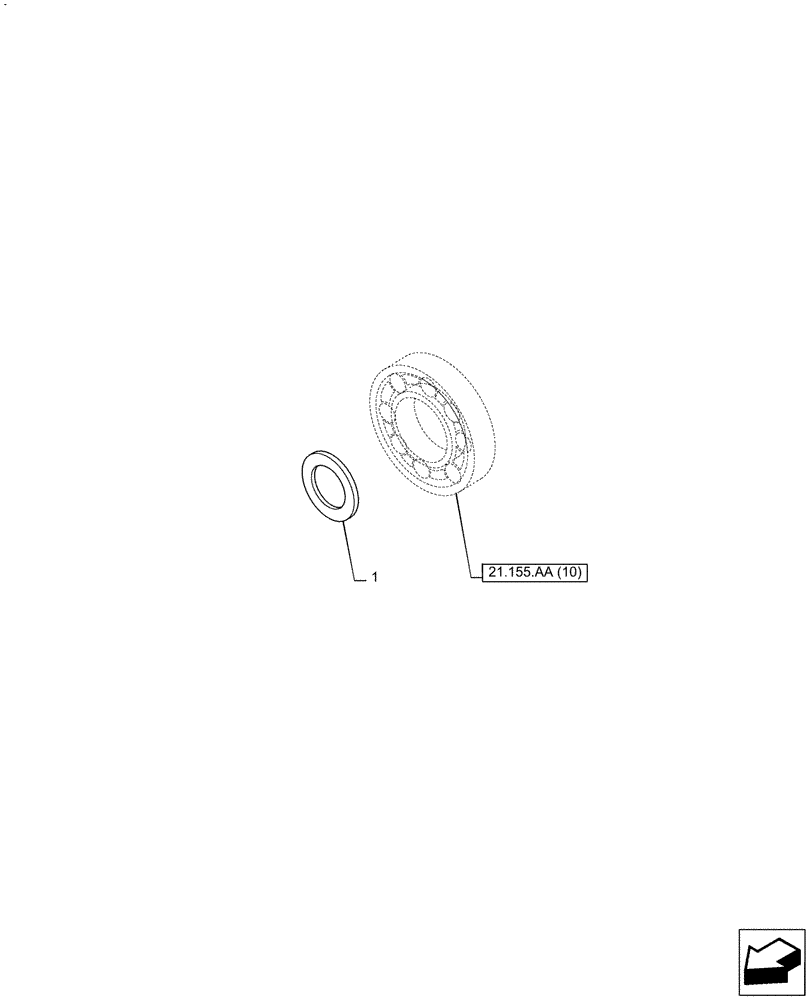 Схема запчастей Case IH PUMA 200 - (21.155.AA[11]) - VAR - 337426, 337428, 337429, 337430, 337431, 337432, 391137, 758017, 758018, 758019, 758020, 758021 - CENTRAL REDUCTION GEAR, SHIM (21) - TRANSMISSION