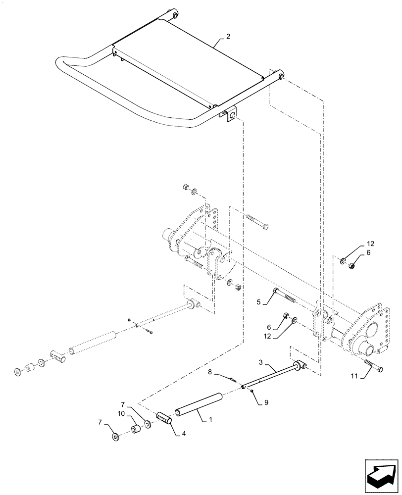 Схема запчастей Case IH RB455 - (70.280.AB[01]) - VAR - 726809 - BALE EJECTOR (70) - EJECTION