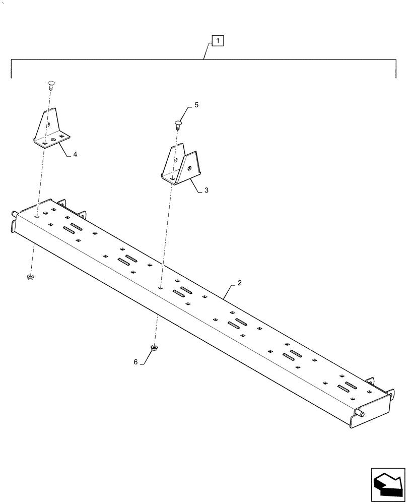 Схема запчастей Case IH AF4088 - (73.230.AK [02]) - KNIFE BLOCK BREAKDOWN, CHOPPER (73) - RESIDUE HANDLING