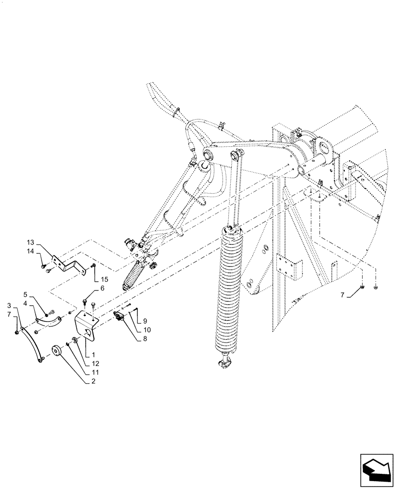 Схема запчастей Case IH RB455 - (55.629.AC[02]) - BALE SIZE SENSOR (55) - ELECTRICAL SYSTEMS