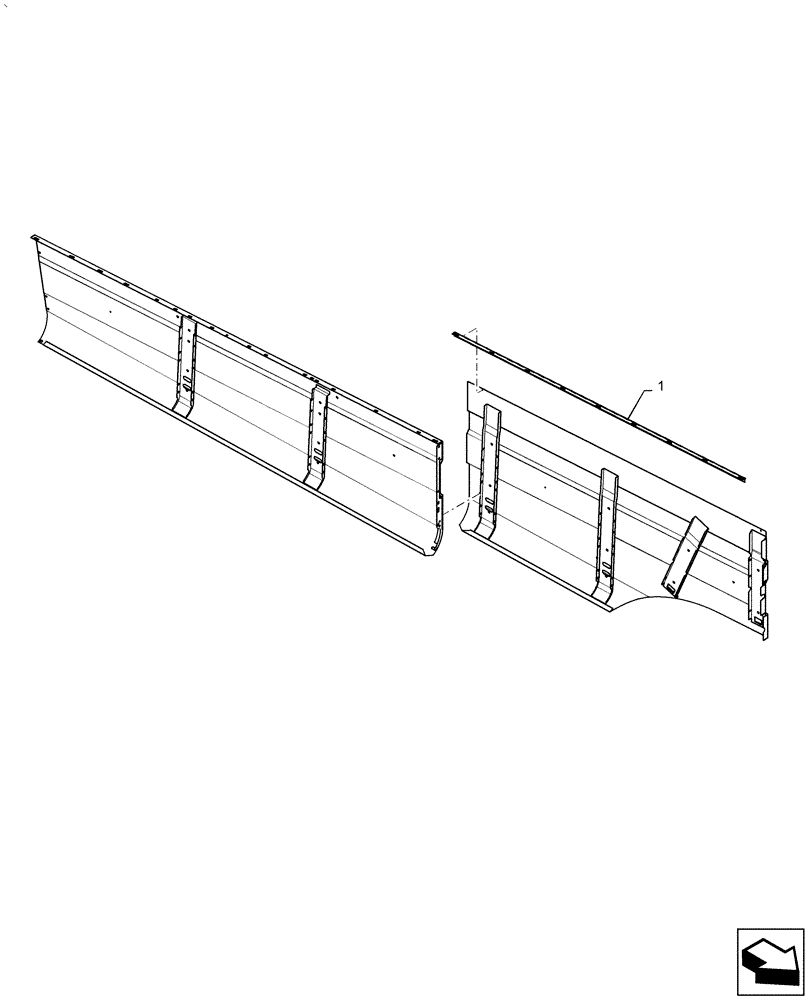 Схема запчастей Case IH AF4088 - (90.116.AX[01]) - TRIM PANEL, LH (90) - PLATFORM, CAB, BODYWORK AND DECALS