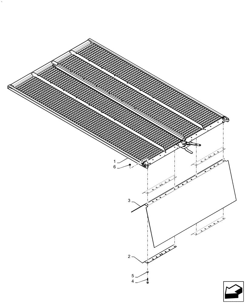 Схема запчастей Case IH AF4088 - (74.114.AZ[02]) - UPPER SIEVE, 1 1/8" CLOSZ (74) - CLEANING