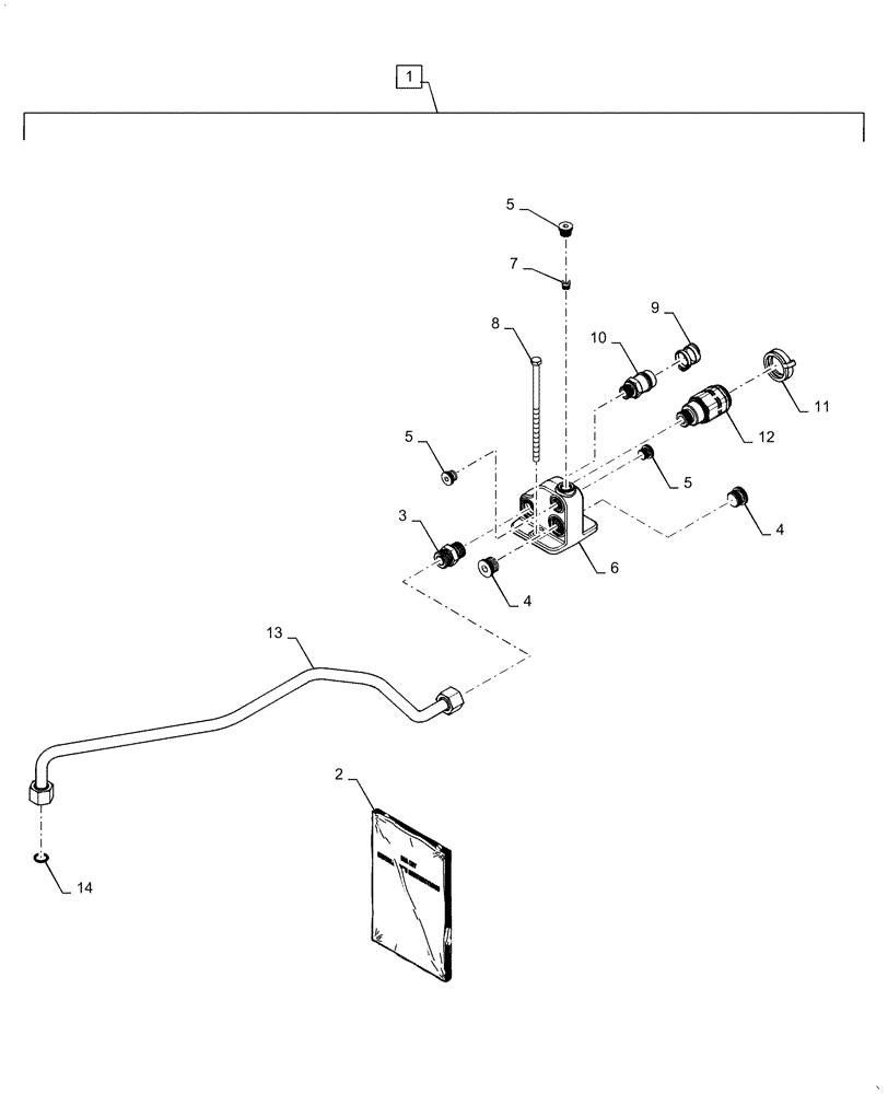 Схема запчастей Case IH MAGNUM 235 - (88.035.04) - DIA KIT, HYDRAUILIC MOTOR RETURN WITH CASE DRAIN (88) - ACCESSORIES