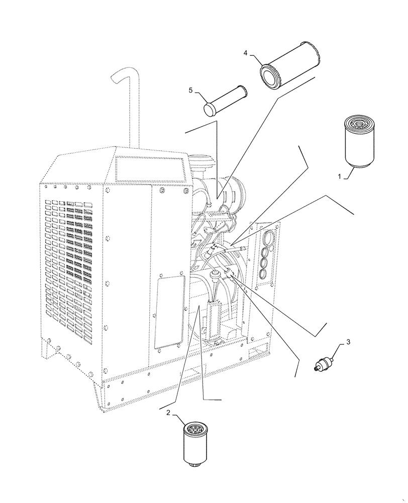 Схема запчастей Case IH RP135 - (05.100.03[01]) - FILTERS (05) - SERVICE & MAINTENANCE