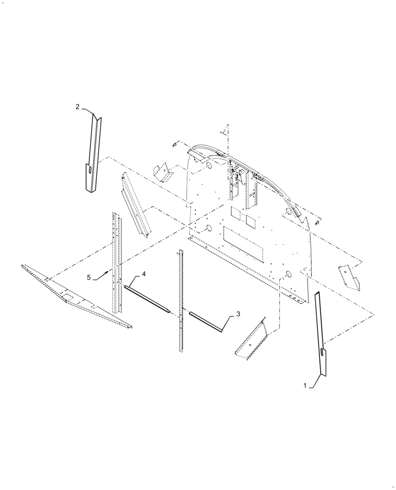 Схема запчастей Case IH AF4088 - (90.150.AW[02]) - CAB FLOOR, HEATER, AIR CONDITIONER (90) - PLATFORM, CAB, BODYWORK AND DECALS