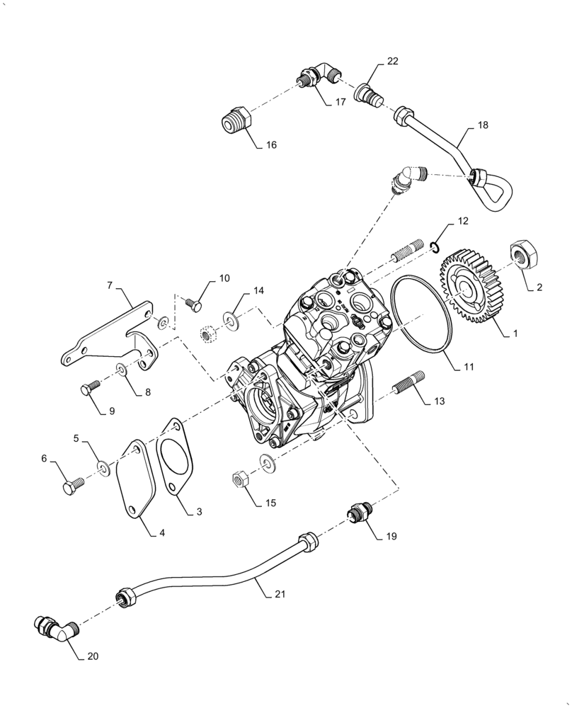 Схема запчастей Case IH AF4077 - (10.450.AE[01]) - AIR COMPRESSOR (10) - ENGINE