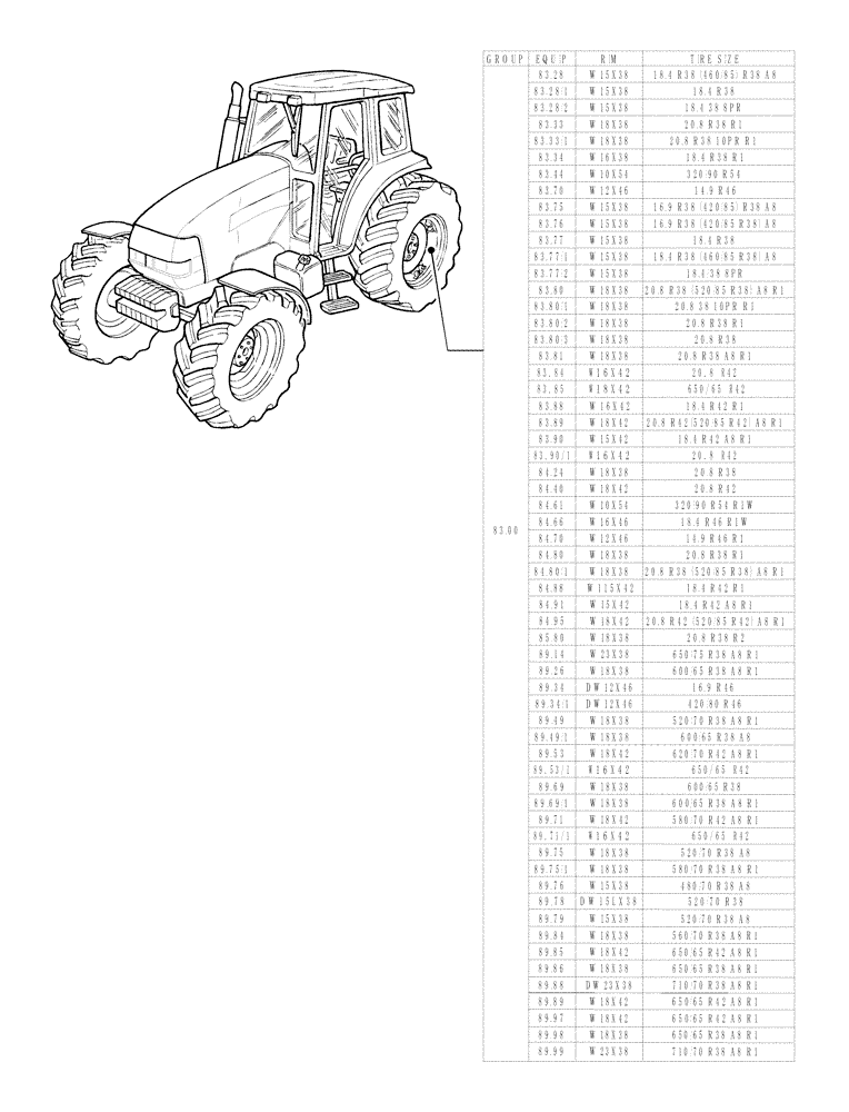 Схема запчастей Case IH MXM155 - (SEC. 11[02]) - TRACTION (00) - GENERAL