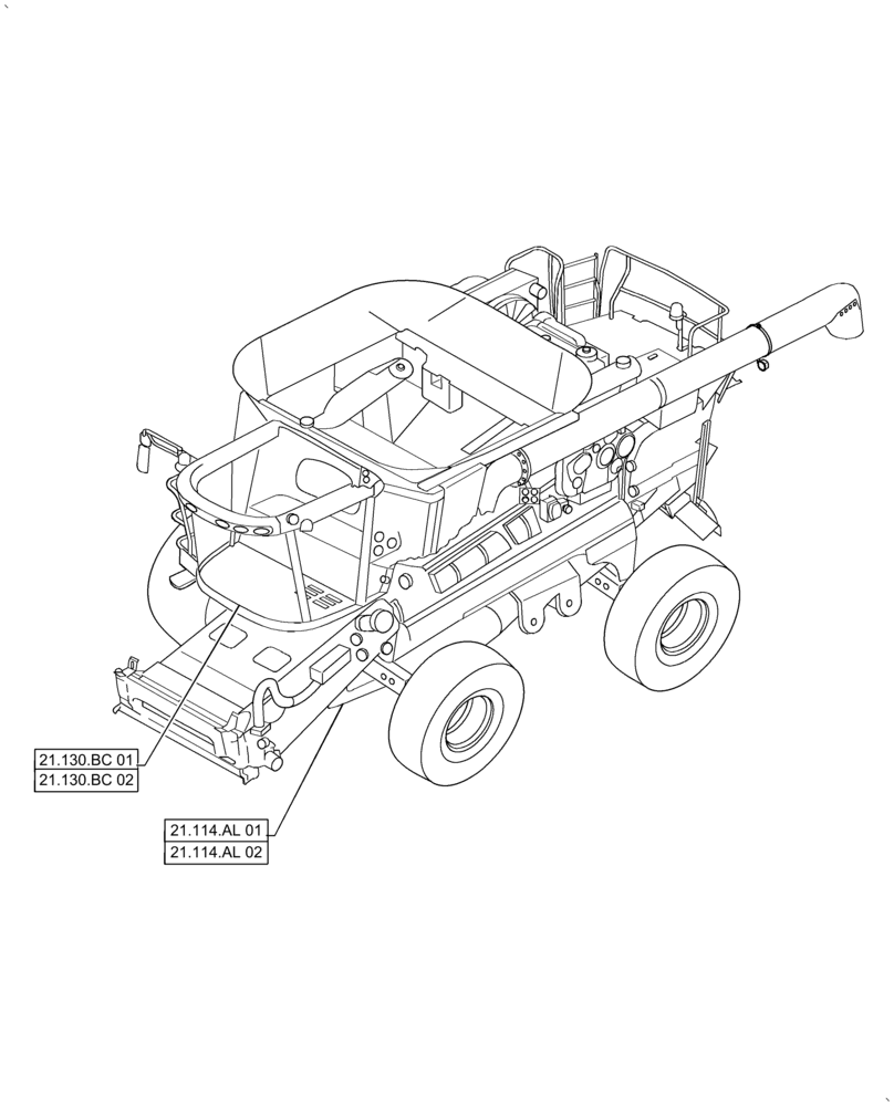Схема запчастей Case IH AF4077 - (00.000.21) - PICTORIAL INDEX - TRANSMISSION, USE FOR 2016 (00) - GENERAL & PICTORIAL INDEX