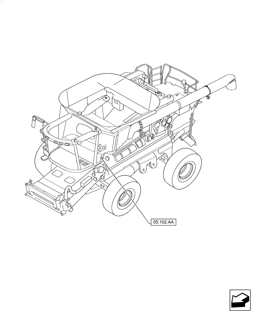 Схема запчастей Case IH AF4088 - (00.000.05[02]) - PICTORIAL INDEX - MACHINE COMPLETION AND EQUIPMENT (00) - GENERAL & PICTORIAL INDEX