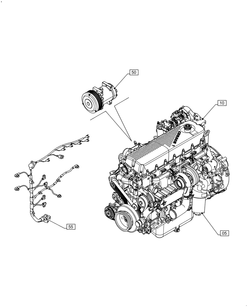Схема запчастей Case IH F2CFA614A E011 - (00.000.00) - PICTORIAL INDEX - MAIN SECTIONS (00) - GENERAL & PICTORIAL INDEX