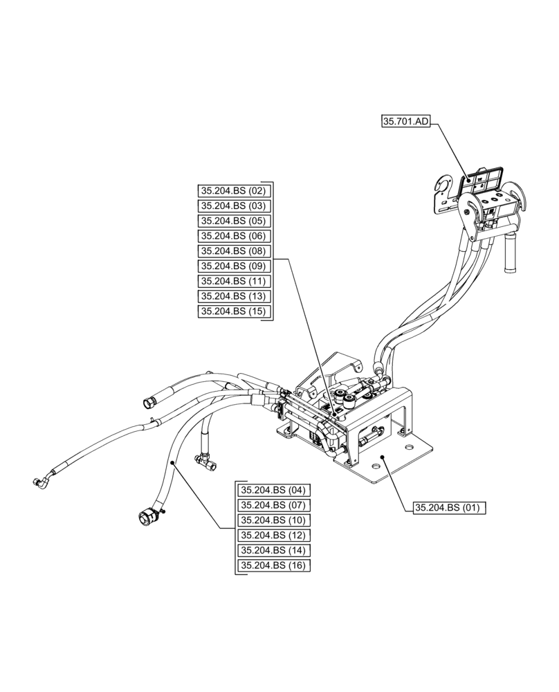 Схема запчастей Case IH PUMA 150 - (35.000.00[03]) - SECTION INDEX - HYDRAULIC SYSTEMS (35) - HYDRAULIC SYSTEMS