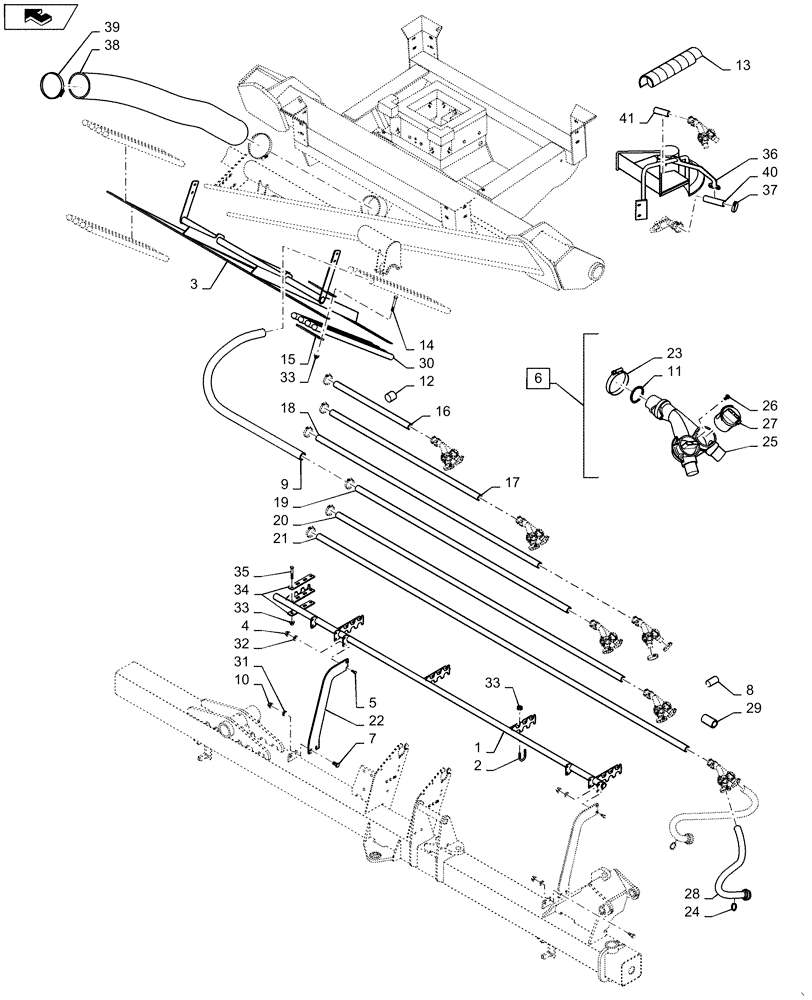 Схема запчастей Case IH 1625 - (77.904.AA[04]) - SEED DELIVERY (77) - SEEDING/PLANTING