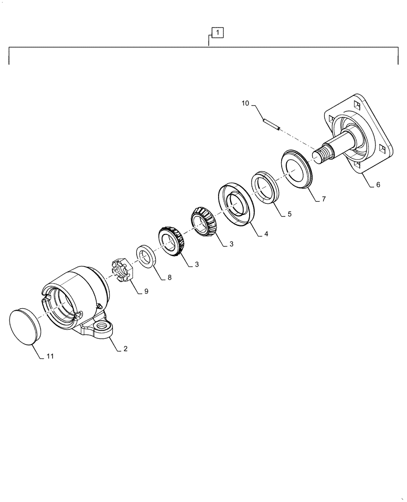 Схема запчастей Case IH 870 - (75.200.12[04]) - HUB LEVELER FRONT (75) - SOIL PREPARATION