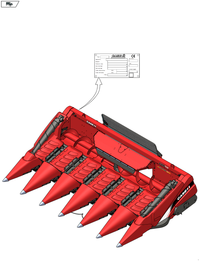 Схема запчастей Case IH 4412F-30 - (00.100.02) - IDENTIFICATION PLATES (00) - GENERAL & PICTORIAL INDEX