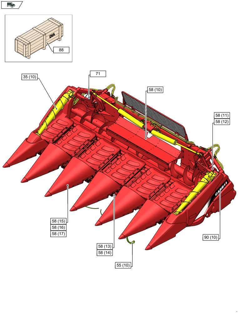 Схема запчастей Case IH 4412F-30 - (00.000.00[10]) - MAIN PICTORIAL INDEX - COMPLETE UNIT (00) - GENERAL & PICTORIAL INDEX