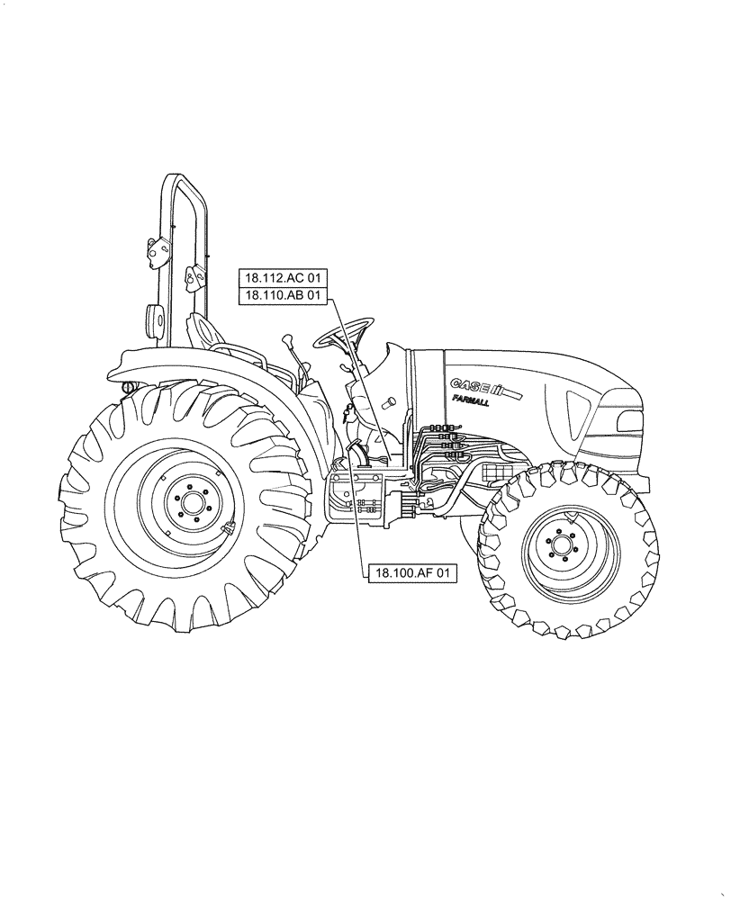 Схема запчастей Case IH FARMALL 30C - (18.000.00 [01]) - SECTION INDEX - CLUTCH, FARMALL 30C, 35C (18) - CLUTCH