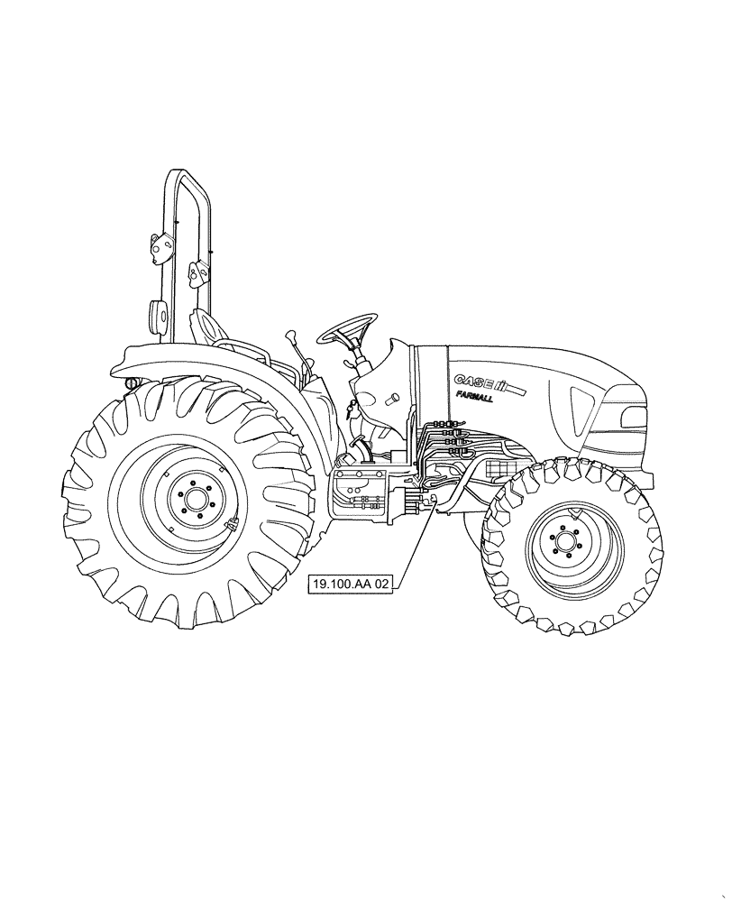 Схема запчастей Case IH FARMALL 50C - (19.000.00[02]) - SECTION INDEX - TRANSMISSION, FARMALL 40C, 50C (19) - POWER COUPLING