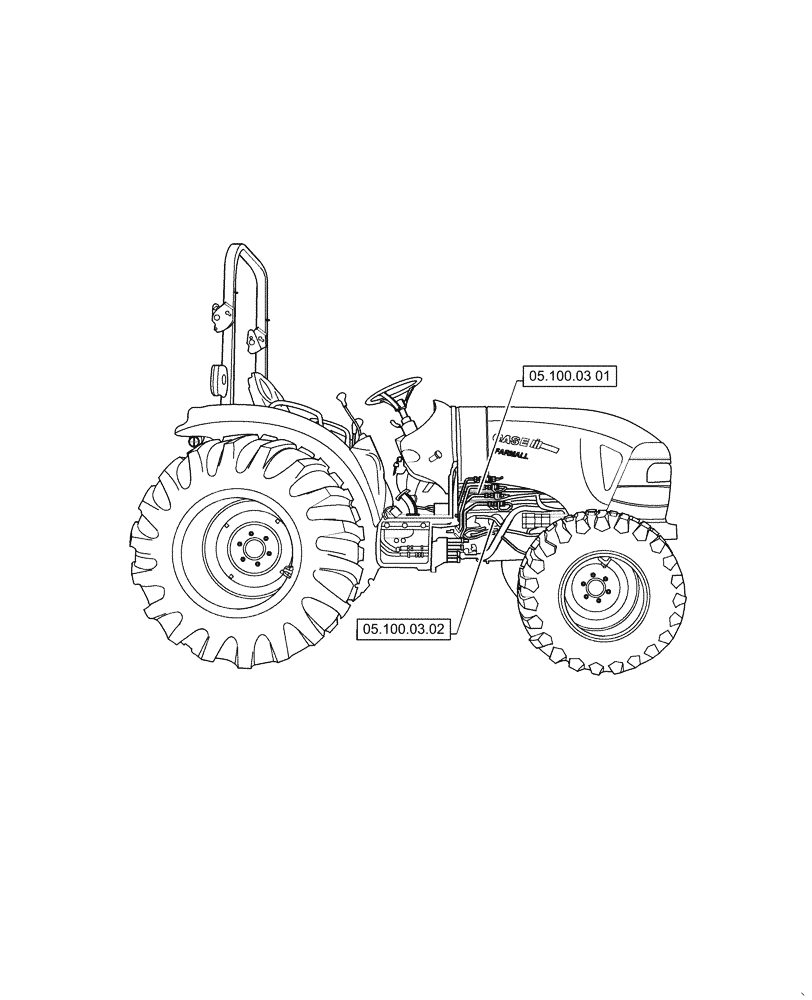 Схема запчастей Case IH FARMALL 50C - (05.000.00) - SECTION INDEX - MACHINE COMPLETION AND EQUIPMENT, FARMALL 30C, 35C, 40C, 50C (05) - SERVICE & MAINTENANCE