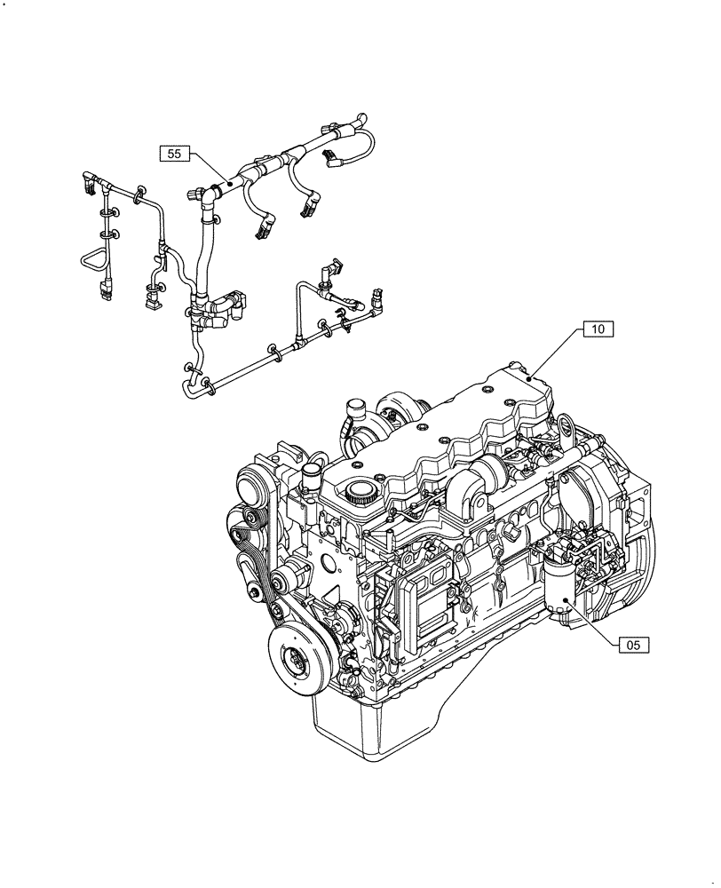 Схема запчастей Case IH F4HFA613K E003 - (00.000.00) - PICTORIAL INDEX - MAIN SECTIONS (00) - GENERAL & PICTORIAL INDEX