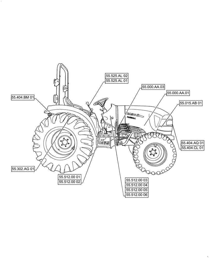 Схема запчастей Case IH FARMALL 30C - (55.000.00) - SECTION INDEX - ELECTRICAL SYSTEMS (55) - ELECTRICAL SYSTEMS