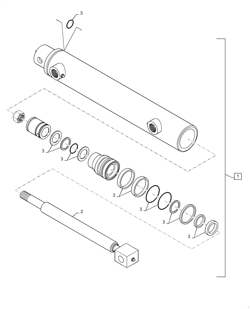 Схема запчастей Case IH PATRIOT 3240 - (35.911.AD[05]) - OUTER BOOM FOLD CYLINDER, 90/100 BOOM (35) - HYDRAULIC SYSTEMS