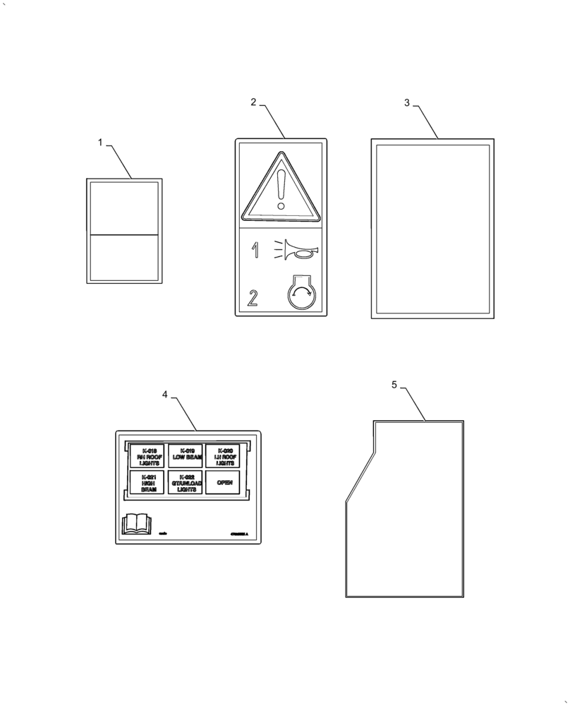 Схема запчастей Case IH AF4088 - (90.108.AC[02]) - DECAL, CAB (90) - PLATFORM, CAB, BODYWORK AND DECALS