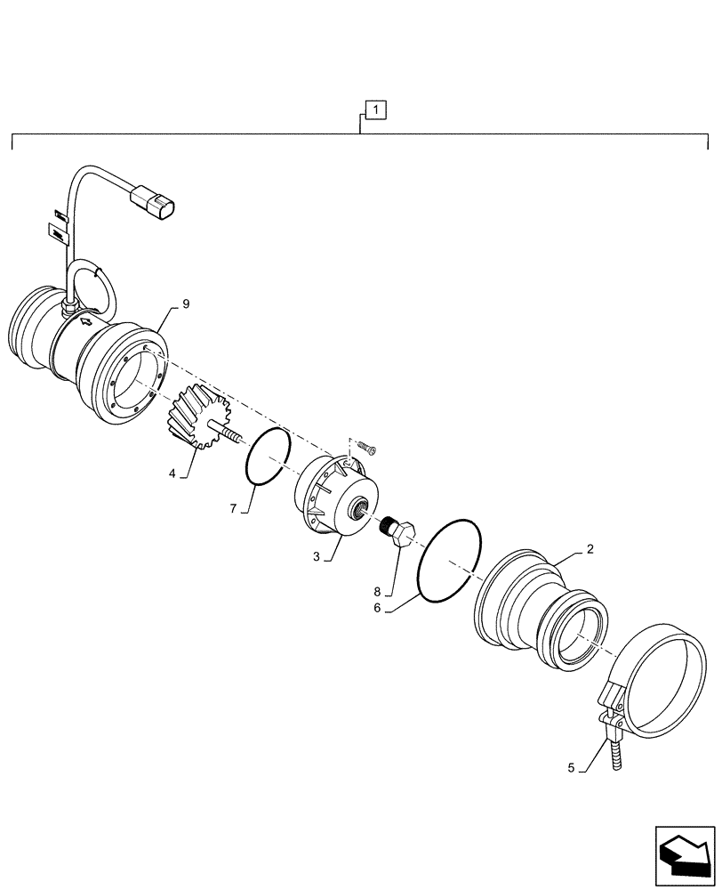 Схема запчастей Case IH PATRIOT 3340 - (78.110.AC[08]) - FLOWMETER ASSY, RFM 100 (78) - SPRAYING